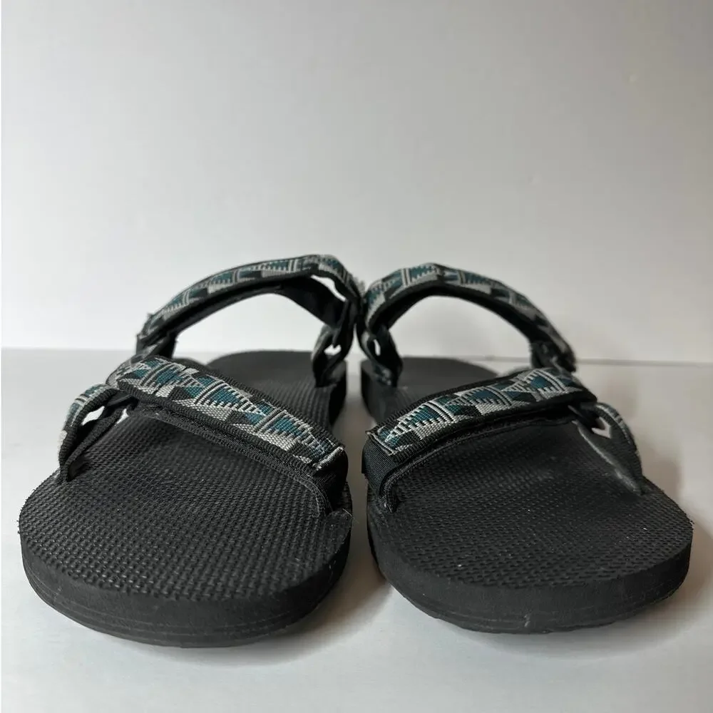 Teva Men's Original Universal Sandals Peaks Black Size 12 Summer Hiking Comfort